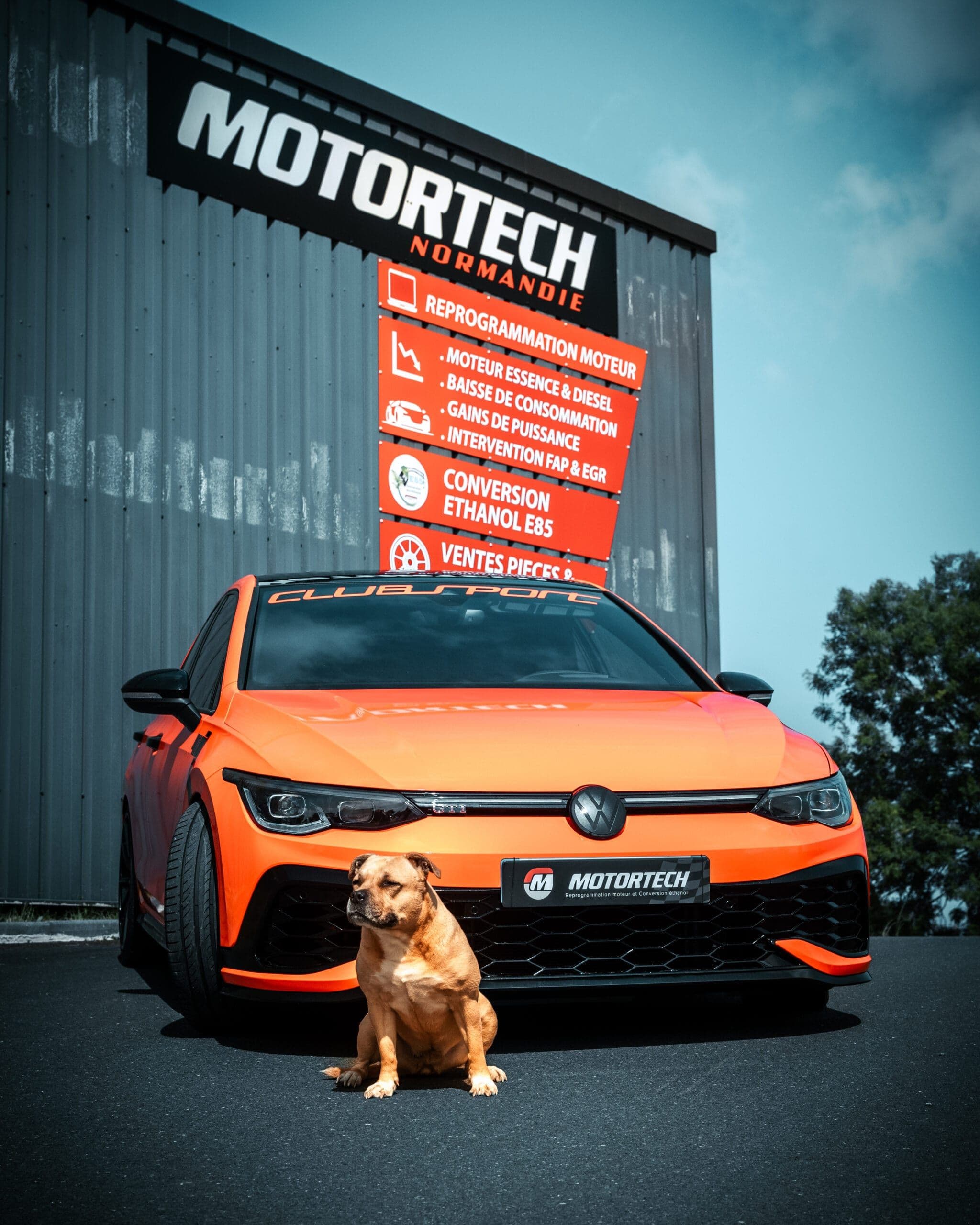Brand photography Luxembourg: Motortech VW Golf Clubsport brand shoot