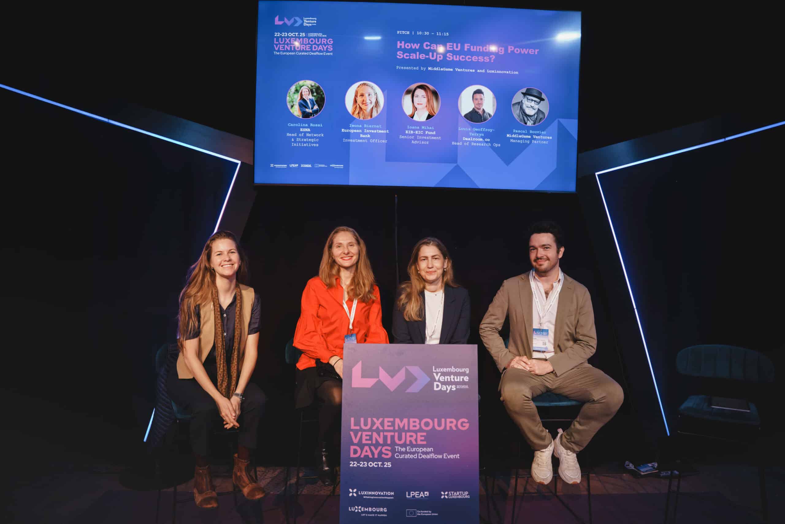 Event photographer Luxembourg: Luxembourg Venture Days panel discussion