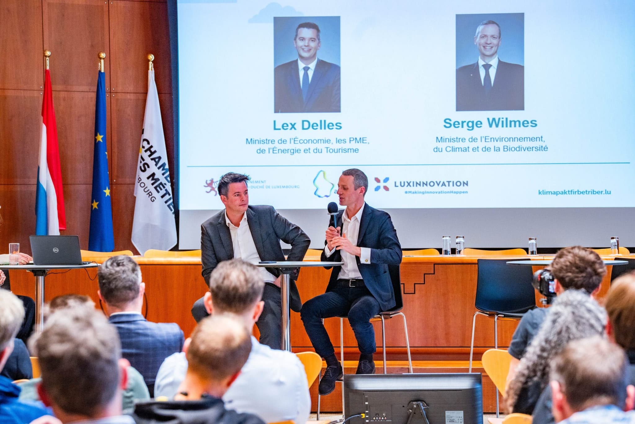 Event photographer Luxembourg: government ministers Luxinnovation conference