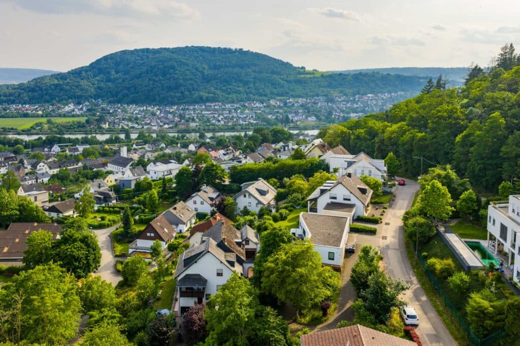 Drone photography Luxembourg: aerial view real estate development site