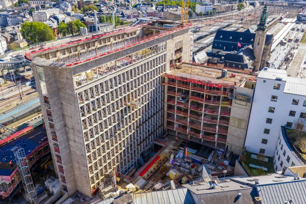 Drone photography Luxembourg: aerial infrastructure progress site