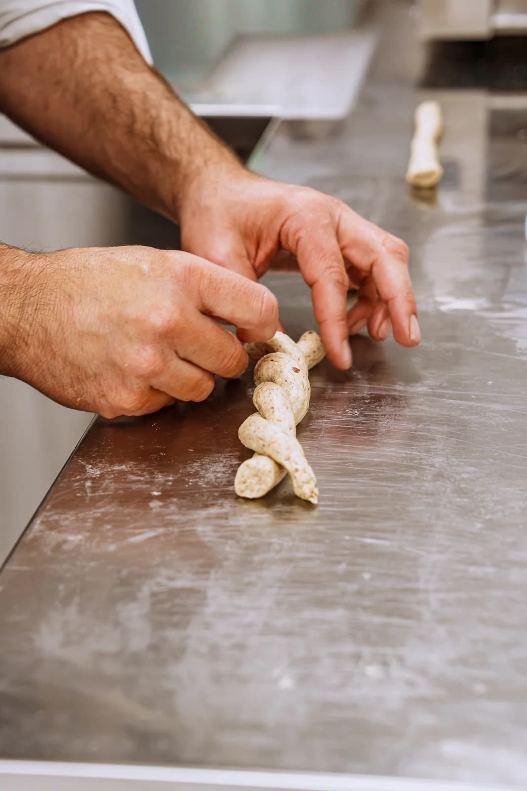 Brasserie S — Dough shaped by hand in the kitchen