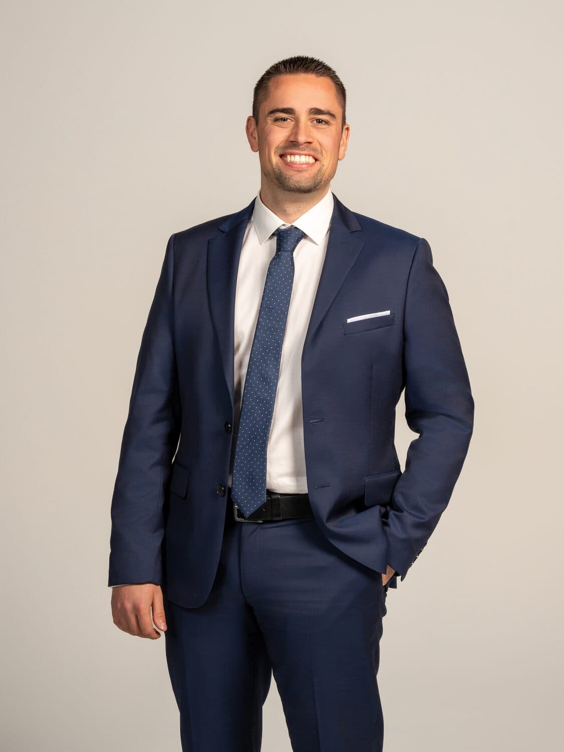 Chris Stambolidis, founder of Career Solutions Group — full-length business portrait