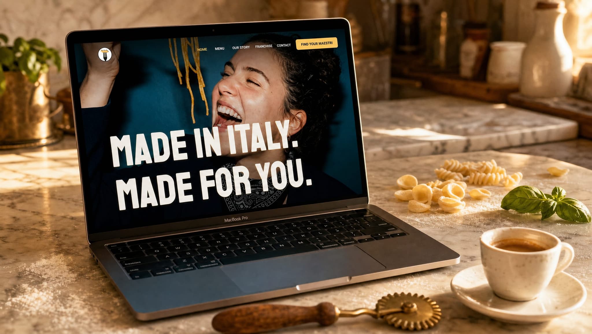Maestri della Pasta — Digital Ecosystem for a Franchise Brand
