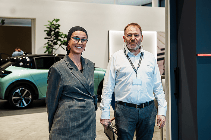 Autopolis event — showroom scene